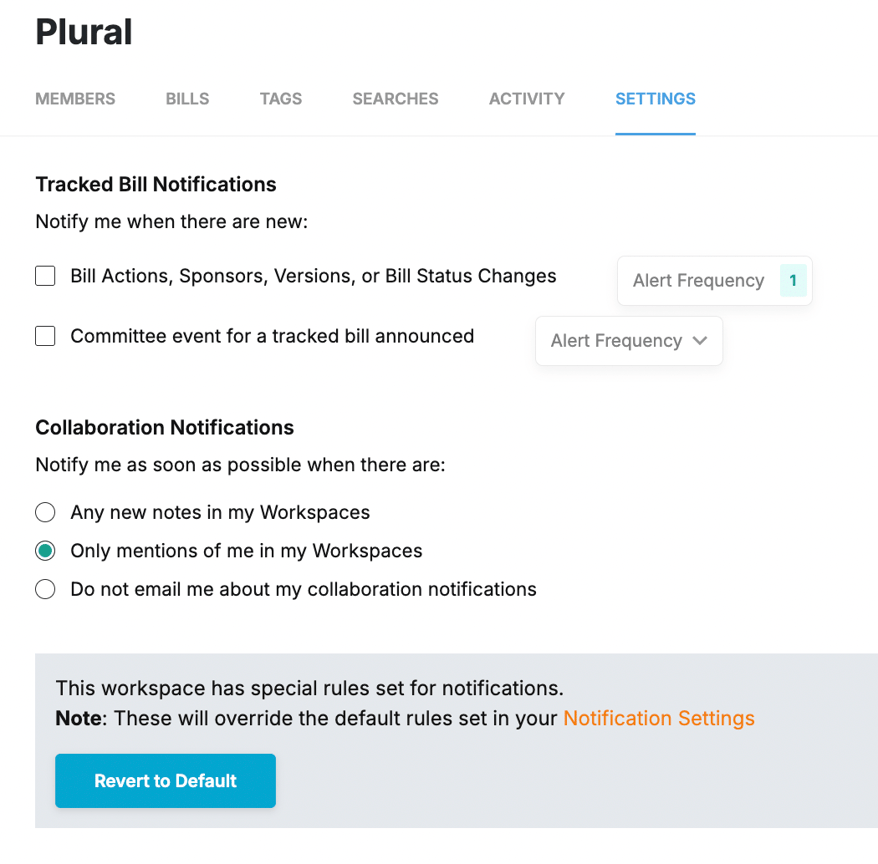 How to modify your Notification Settings